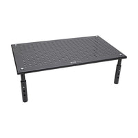 Eaton MR1812M Monitor Riser for Desk 18 x 11 in. Height Adjustable, Metal, Black