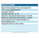Micron MTFDLBQ30T7THA-1BK1DABYYR 9550 PRO 30TB SSD E3.S Internal PCIe NVMe 5.0