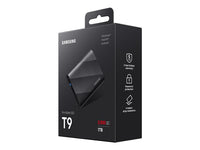 Samsung MU-PG1T0B/AM T9 - SSD - encrypted - 1 TB - external (portable) - Black