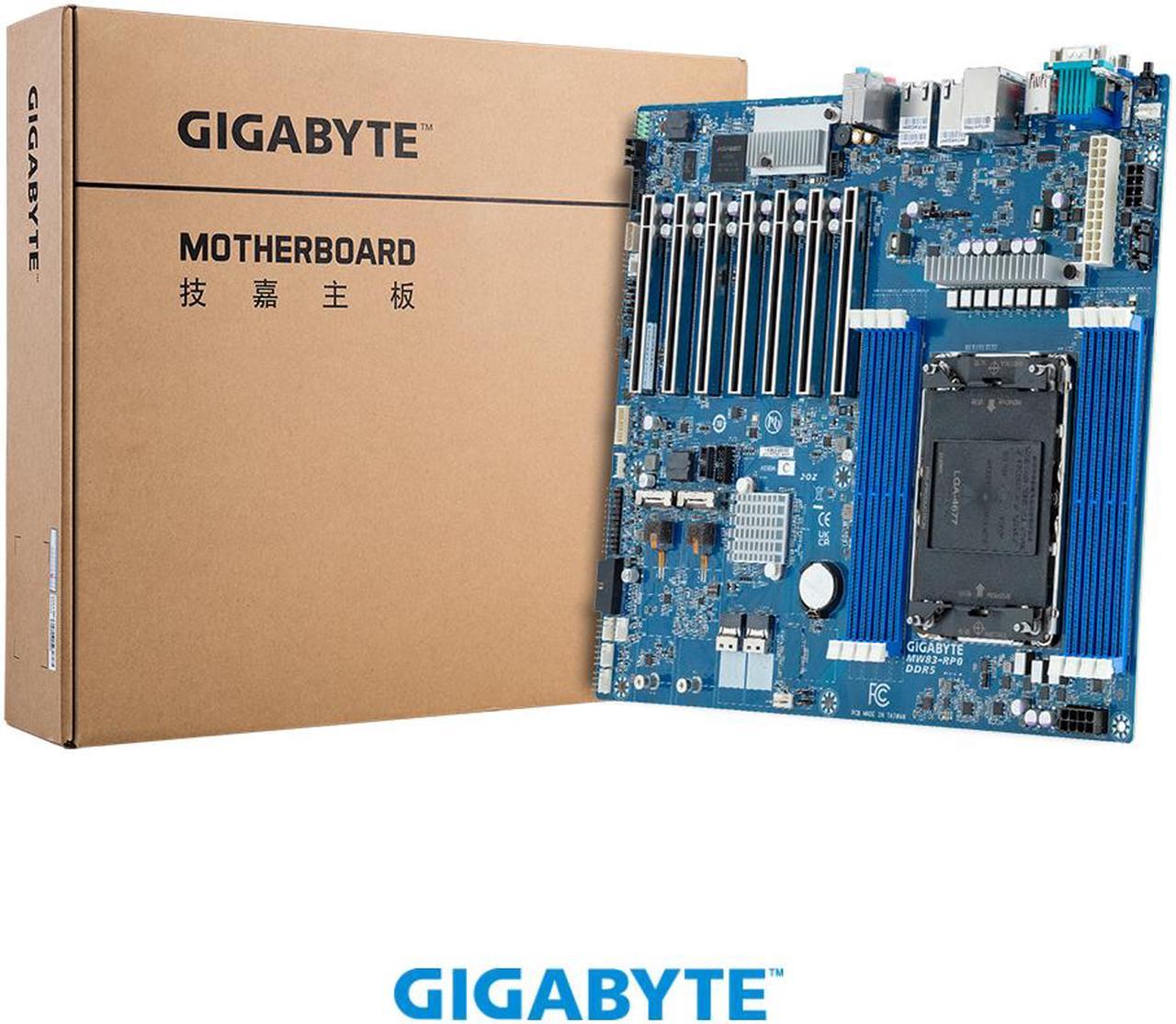 Gigabyte MW83-RP0 Motherboard - W790 LGA4677 Max256GB DDR5 CEB Brown Box