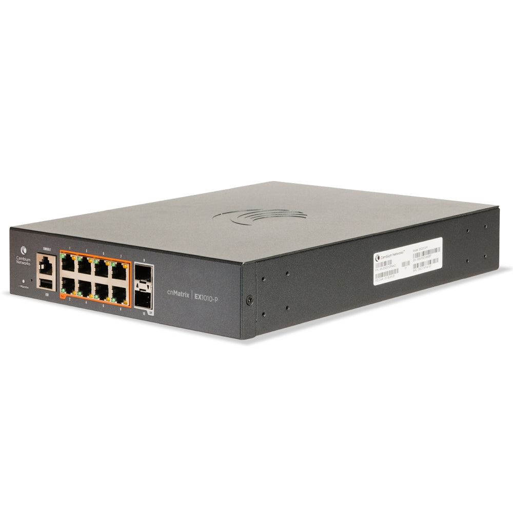 Cambium Networks MX-EX1010PXA-1 cnMatrix EX1010-P Intelligent Ethernet PoE+ Swic
