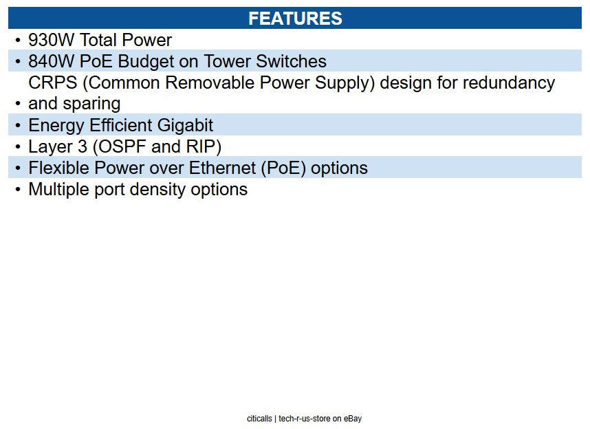 Cambium Networks MXCRPSAC930A0 CRPS - AC - 930W total Power, no power cord.