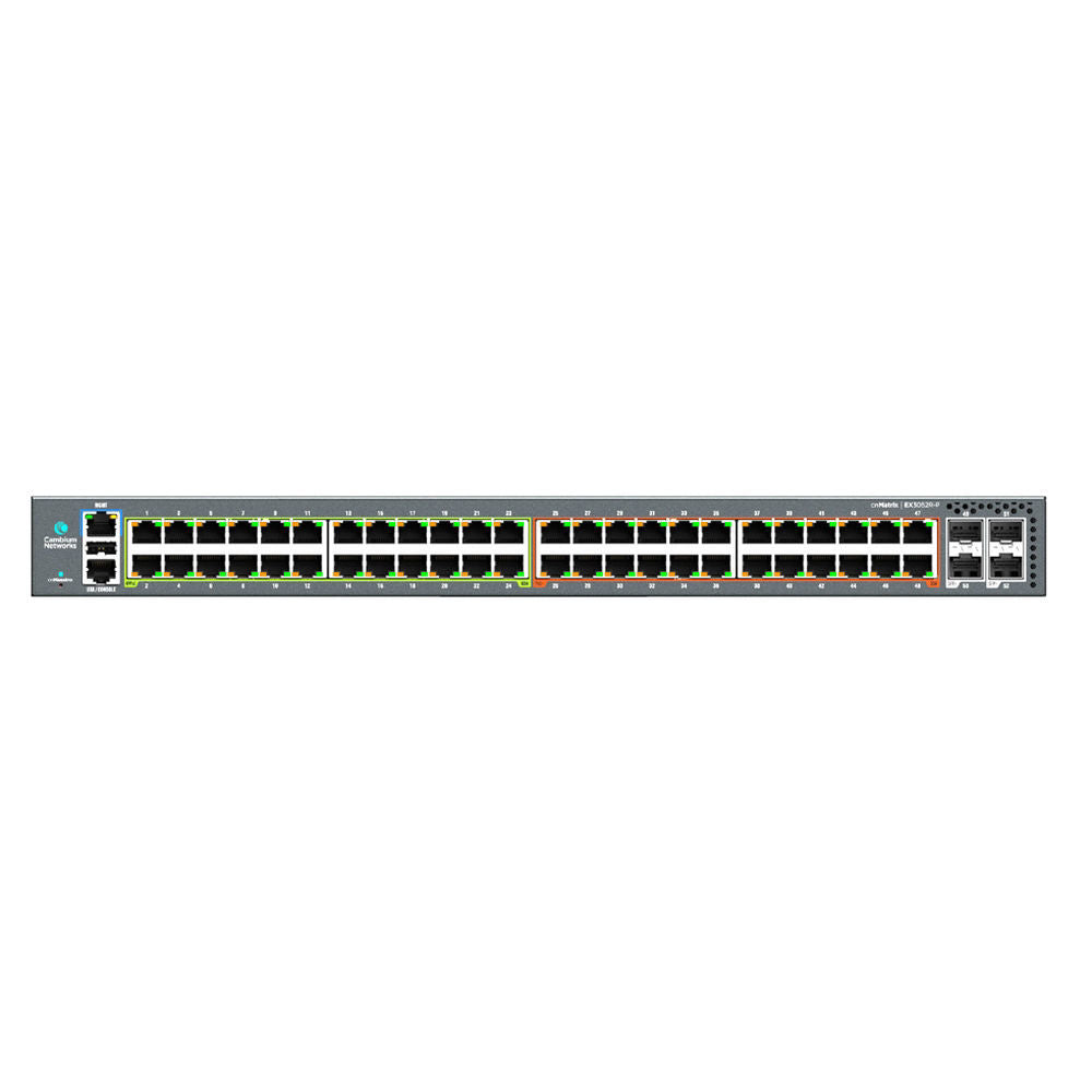 Cambium Networks MXEX3052GXPA11 cnMatrix EX3052R-P, Intelligent Ethernet Switch