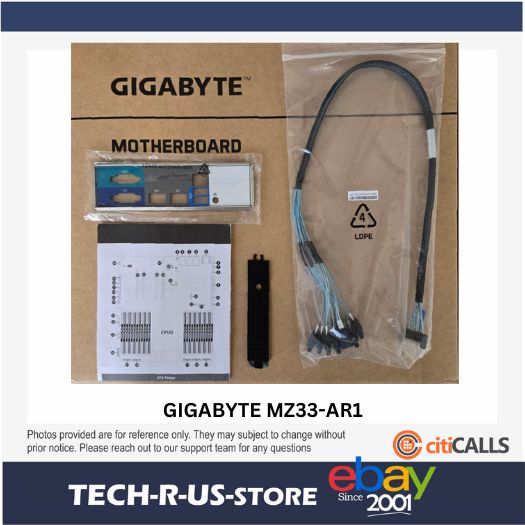Gigabyte MZ33-AR1 Motherboard SoC LGA6096 SP5 AMD EPYC9005 9004 Max128GB OpenBox