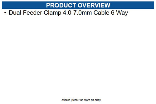 Cambium Networks N000082L013A Dual Feeder Clamp 4.0-7.0mm Cable 6 Way