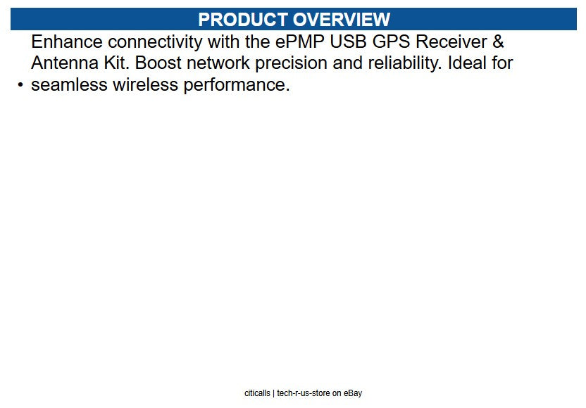 Cambium Networks N000940L001A ePMP USB GPS puck kit