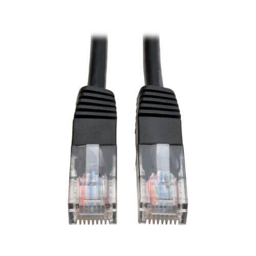 Eaton N001-005-BK 5ft Cat5e 350 MHz Snagless Molded (UTP) Ethernet Cable RJ45