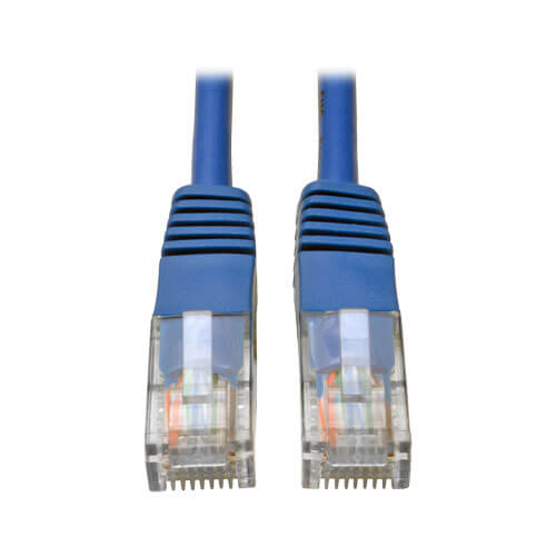 Eaton N002-050-BL 50ft Cat5e 350 MHz Molded (UTP) Ethernet Cable (RJ45 M/M), PoE