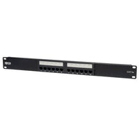 Eaton N052-012 12-Port 1U Rack-Mount CAT5e 110 Patch Panel, 568B, RJ45 Ethernet
