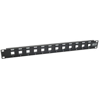 Eaton N062-012-KJ 12-Port 1U Rack-Mount Unshielded Blank Keystone/Multimedia