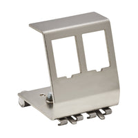 Eaton N063-002 2-Port Metal DIN-Rail Mounting Module for Snap-In Keystone Jacks