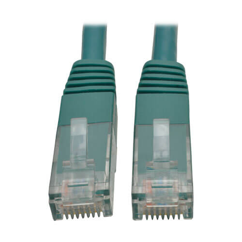 Eaton N200-001-GN Cat6 Gigabit Molded (UTP) Ethernet Cable (RJ45 M/M), PoE