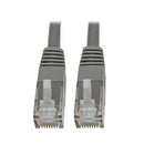 Eaton N200-001-GY CAT6 Gigabit Molded UTP Ethernet Cable, RJ45 Male to Male
