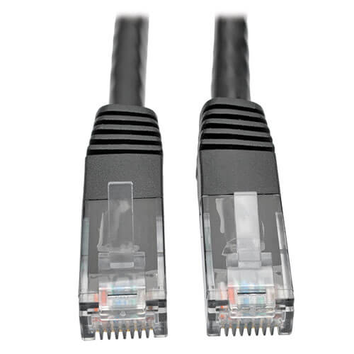 Eaton N200-005-BK Cat6 Gigabit Molded (UTP) Ethernet Cable (RJ45 M/M), PoE, 5 ft