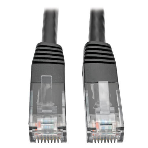 Eaton N200-015-BK Cat6 Gigabit Molded (UTP) Ethernet Cable (RJ45 M/M) PoE, 15 ft