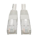 Eaton N200-025-WH Cat6 Gigabit Molded (UTP) Ethernet Cable (RJ45 M/M) PoE, 25 ft
