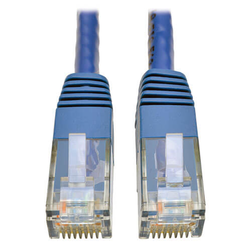 Eaton N200-035-BL Cat6 Gigabit Molded (UTP) Ethernet Cable (RJ45 M/M), PoE, Blue