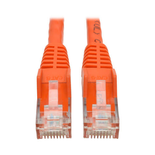Eaton N201-001-OR Cat6 Gigabit Snagless Molded (UTP) Ethernet Cable (RJ45 M/M)