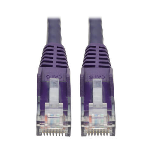 Eaton N201-001-PU Cat6 Gigabit Snagless Molded (UTP) Ethernet Cable (RJ45 M/M)