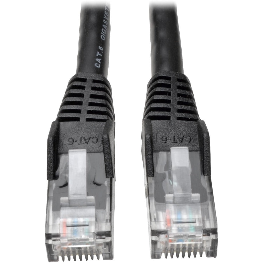 Eaton N201-002-BK Cat6 Gigabit Snagless Molded (UTP) Ethernet Cable (RJ45 M/M)