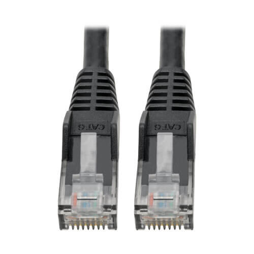 Eaton N201-06N-BK Cat6 Gigabit Snagless Molded (UTP) Ethernet Cable (RJ45 M/M)