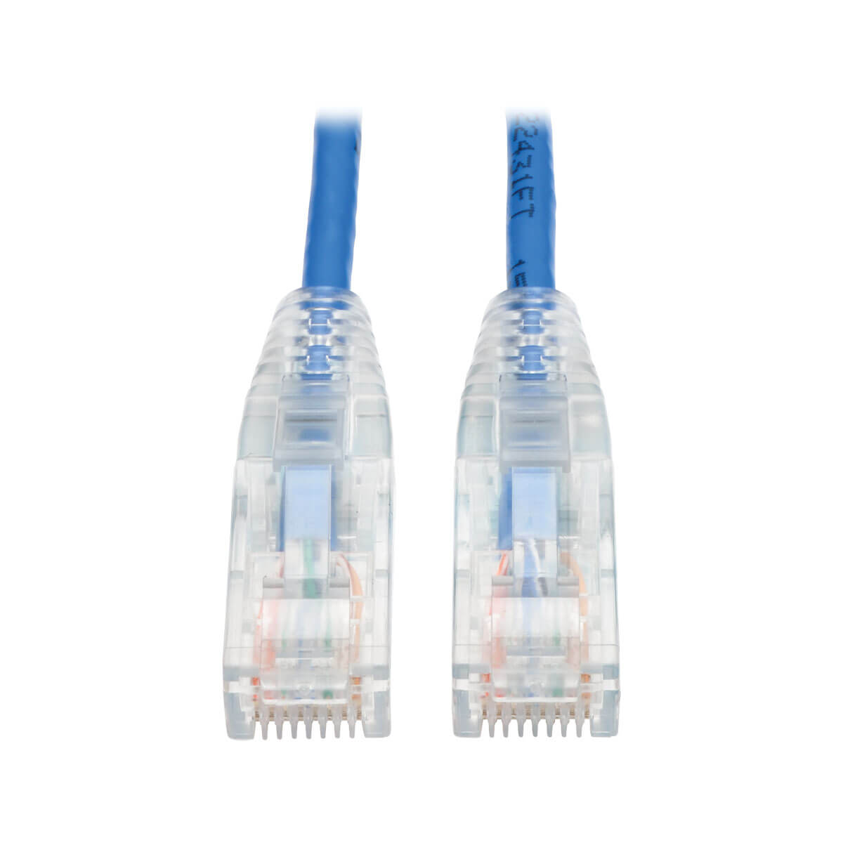 Eaton N201-S02-BL Cat6 Gigabit Snagless Slim UTP Ethernet Cable (RJ45 M/M), PoE