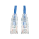 Eaton N201-S02-BL Cat6 Gigabit Snagless Slim UTP Ethernet Cable (RJ45 M/M), PoE