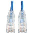 Eaton N201-S04-BL Cat6 Gigabit Snagless Slim UTP Ethernet Cable (RJ45 M/M), PoE