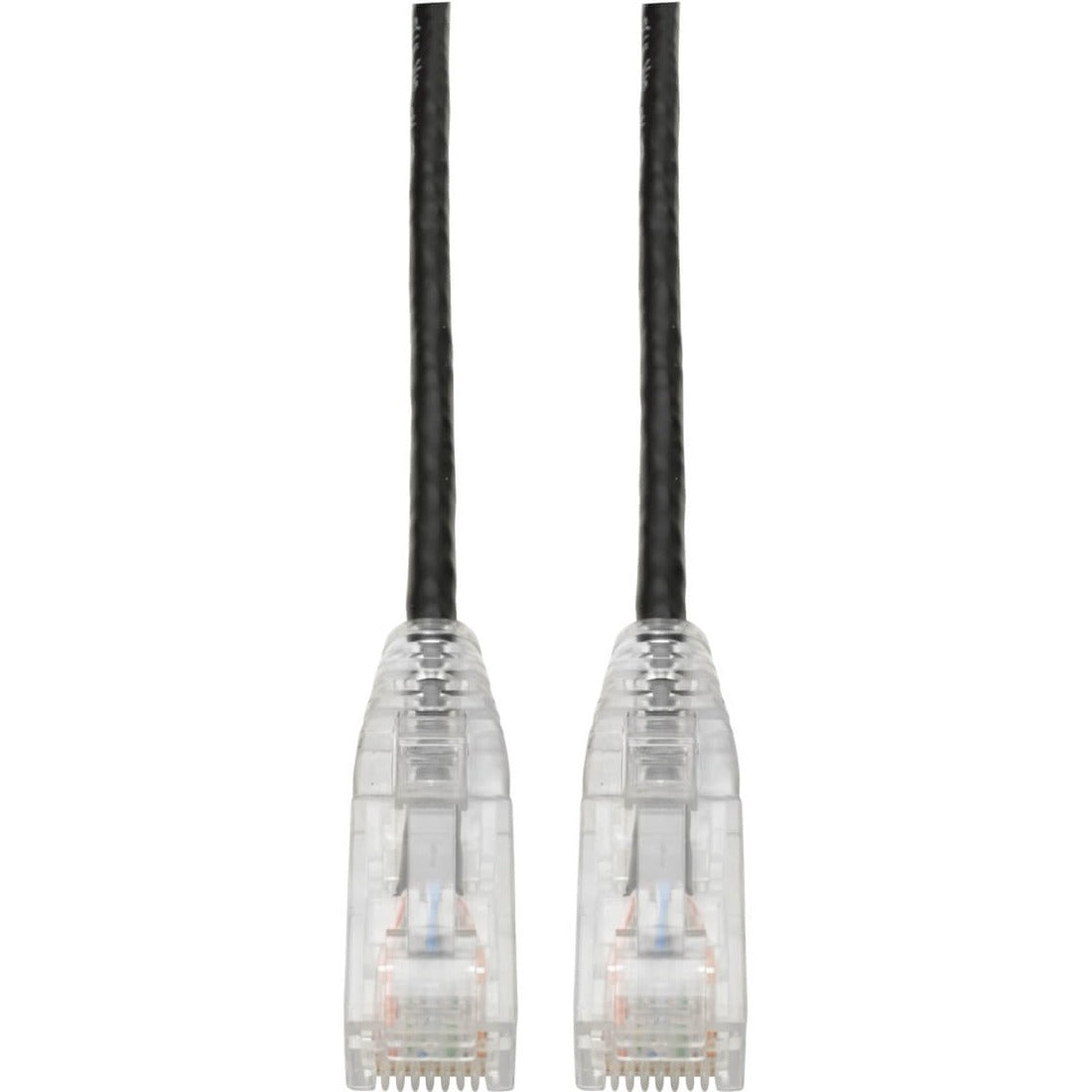 Eaton N201-S07-BK Cat6 Gigabit Snagless Slim UTP Ethernet Cable (RJ45 M/M) PoE