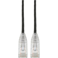 Eaton N201-S07-BK Cat6 Gigabit Snagless Slim UTP Ethernet Cable (RJ45 M/M) PoE
