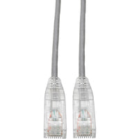 Eaton N201-S6N-GY Cat6 Gigabit Snagless Slim UTP Ethernet Cable (RJ45 M/M), PoE
