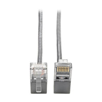 Eaton N201-SR2-GY Right-Angle Cat6 Gigabit Snagless Molded Slim UTP Ethernet 2ft