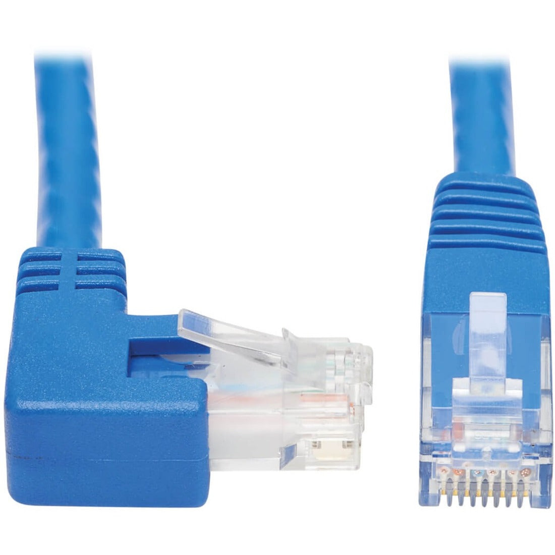 Eaton N204-015-BL-RA Right-Angle Cat6 Gigabit Molded UTP Ethernet Cable - 15 ft