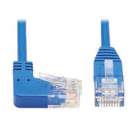 Eaton N204-S01-BL-RA Right-Angle Cat6 Gigabit Molded Slim UTP Ethernet Cable