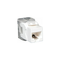 Eaton N238-001-WH-TF Series Toolless Cat6/5e Keystone Jack - White, TAA