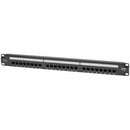 Eaton N252-P24 24-Port Cat6 Patch Panel 4PPoE Compliant, 110/Krone, 568A/B, RJ45