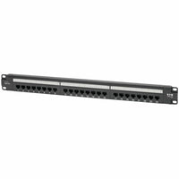 Eaton N252-P24 24-Port Cat6 Patch Panel 4PPoE Compliant, 110/Krone, 568A/B, RJ45