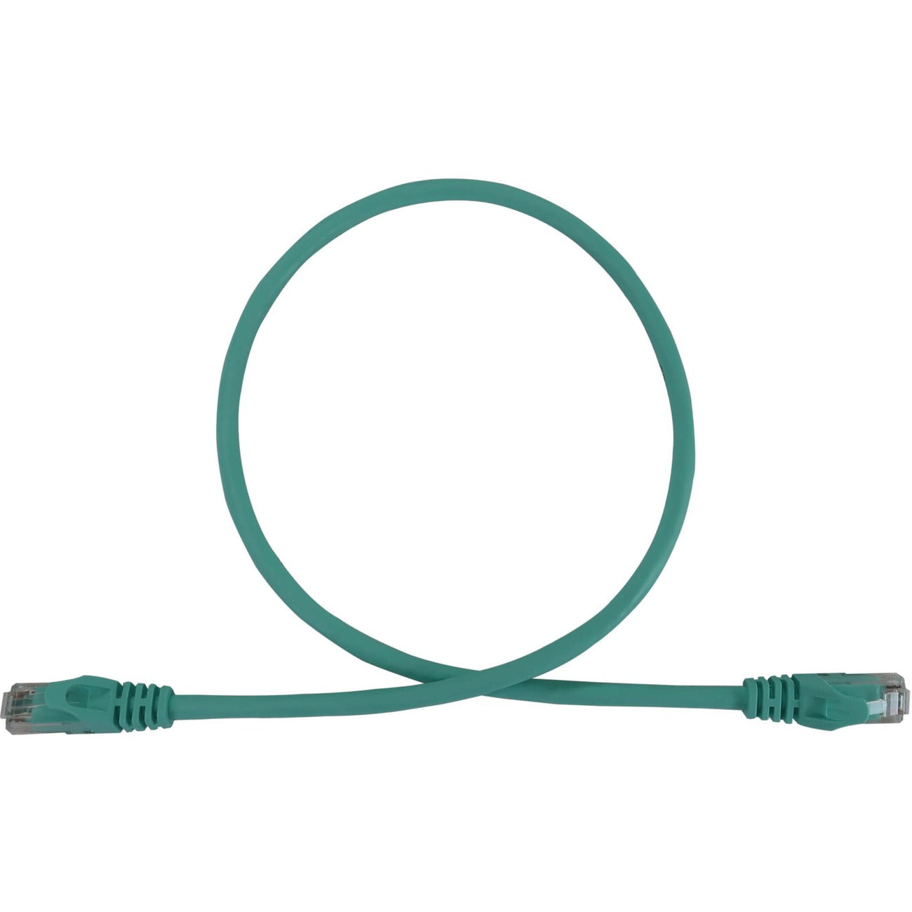 Eaton N261-002-AQ Cat6a 10G Snagless Molded UTP Ethernet Cable (RJ45 M/M), PoE