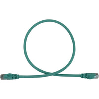 Eaton N261-002-AQ Cat6a 10G Snagless Molded UTP Ethernet Cable (RJ45 M/M), PoE