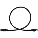 Eaton N261-002-BK Cat6a 10G Snagless Molded UTP Ethernet Cable (RJ45 M/M), PoE