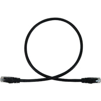 Eaton N261-002-BK Cat6a 10G Snagless Molded UTP Ethernet Cable (RJ45 M/M), PoE