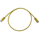 Eaton N261-S02-YW Cat6a 10G Snagless Molded Slim UTP Ethernet Cable (RJ45 M/M)