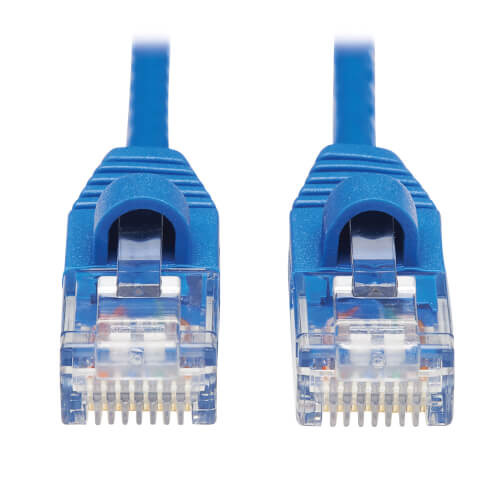 Eaton N261-S10-BL Cat6a 10G Snagless Molded Slim UTP Ethernet Cable (RJ45 M/M)