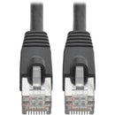 Eaton N262-002-BK Cat6a 10G Snagless Shielded STP Ethernet Cable (RJ45 M/M), PoE