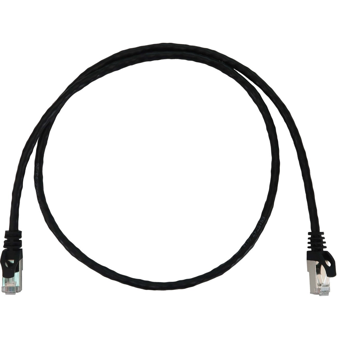 Eaton N262-S03-BK Cat6a 10G Snagless Shielded Slim STP Ethernet Cable (RJ45 M/M)