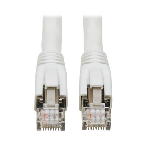 Eaton N272-F02-WH Cat8 40G Snagless SSTP Ethernet Cable (RJ45 M/M), PoE, White