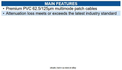 Eaton N302-05M 5M Duplex Multimode 62.5/125 Fiber Patch Cable (ST/ST), 5M 16 ft