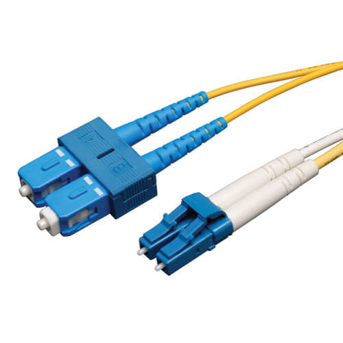 Eaton N366-01M Duplex Singlemode 9/125 Fiber Patch Cable (LC/SC), 1M (3 ft.)