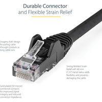 StarTech N6LPATCH10BK 3m(10ft) CAT6 Ethernet Cable - Black