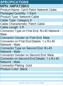 StarTech N6PAT3BKS 3ft CAT6 Cable - Slim CAT6 Patch Cord - Black